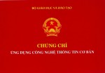 Thông báo lịch thi chứng chỉ Ứng dụng CNTT đợt 63 (Chủ nhật ngày 12/01/2020)