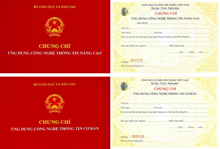 Thông báo kết quả thi chứng chỉ Ứng dụng CNTT ngày 11/11/2018