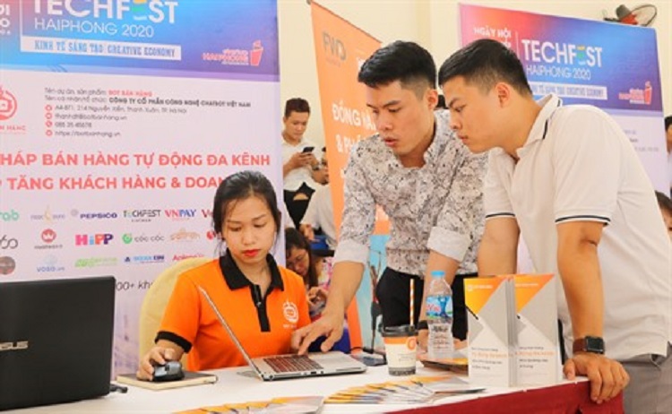 La fête de start-up à la ville portuaire de Hai Phong (Nord) en septembre dernier.