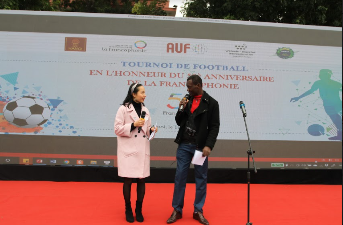 MBAMA NOEL Davy (République Démocratique du Congo) - un étudiant en Communication digitale et éditoriale de l'IFI a participé au tournoi en tant qu'animateur