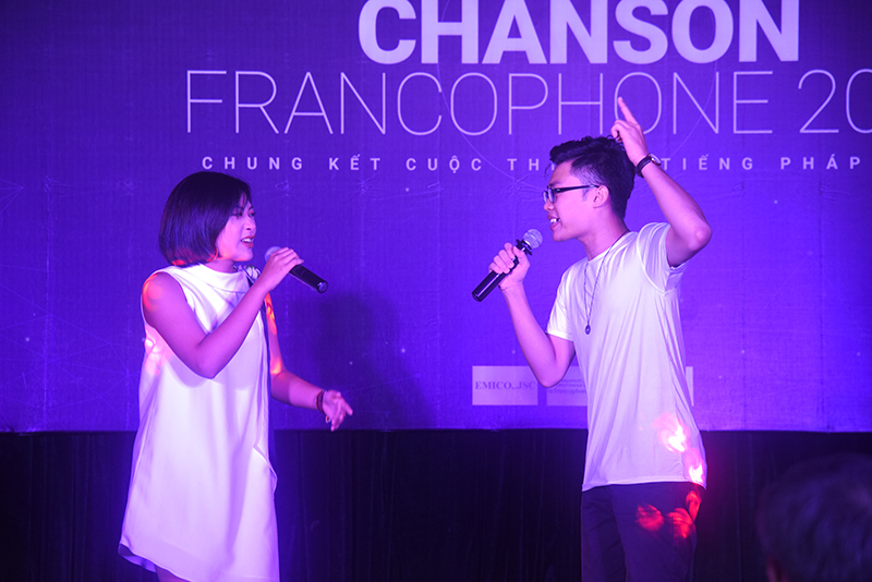 Cặp đôi Nguyễn Đức Huy - Nguyễn Hoàng Ngọc Lam (Hà Nội) đem lại những giây phút tươi vui, sôi động với ca khúc đầy nhân văn - 'Je te donne'