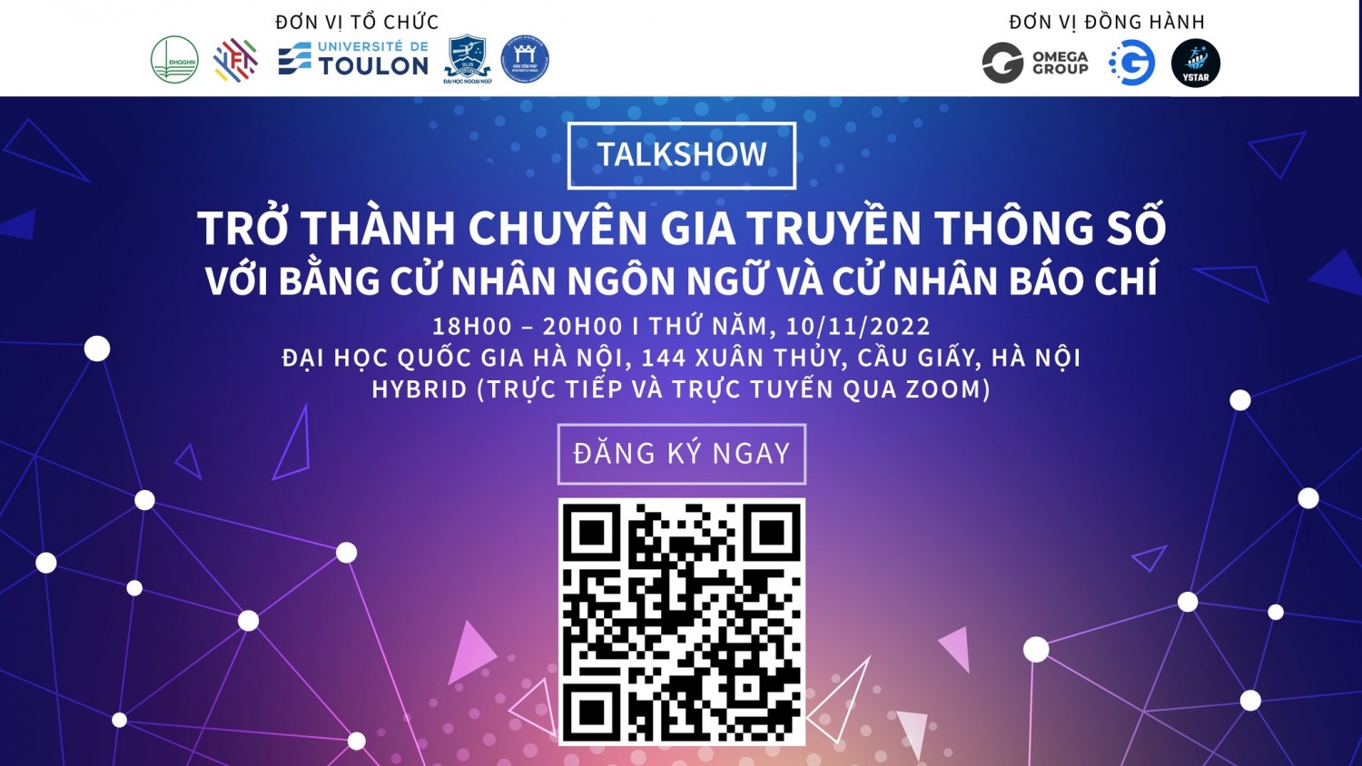 Trở thành chuyên gia truyền thông số với bằng cử nhân ngôn ngữ và cử nhân báo chí